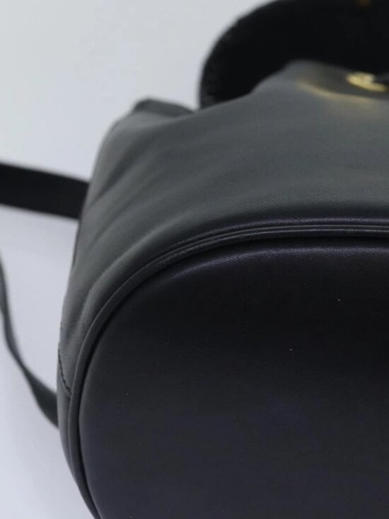 Salvatore Ferragamo Backpack Leather Black Gold main image 13